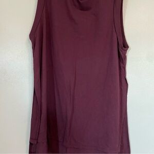 Sleeveless Burgundy Top